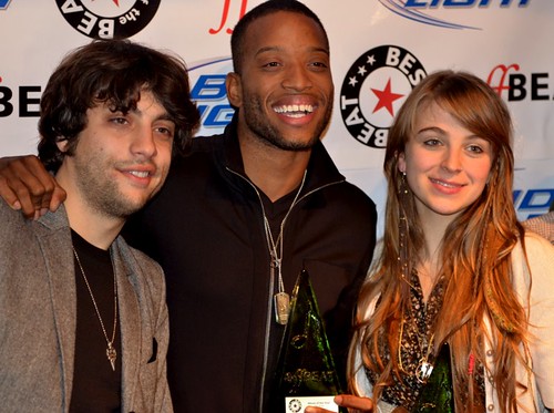 Pete Murano, Trombone Shorty, and Tiffany Lamson at the Best of the Beat 2011 Music Awards Show