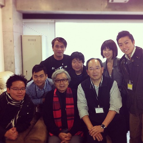 With legendary director Yoji Yamada, along with my crew