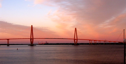 Arthur J. Ravenel Jr. Bridge at Sunset