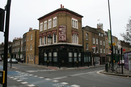 The corner of Cable St and Cannon St Rd