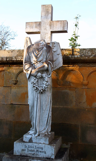 Headless angel statue