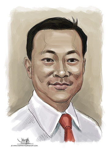 digital portrait of Mr Lye Thiam Fatt, Joseph Victor