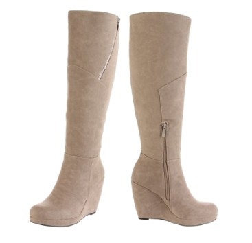 Tall Wedge Boots for Winter