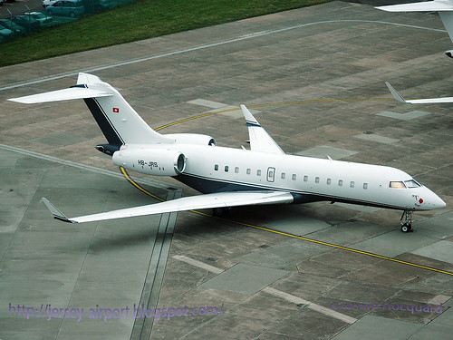HB-JRS Bombardier BD-700 Global 5000 by Jersey Airport Photography