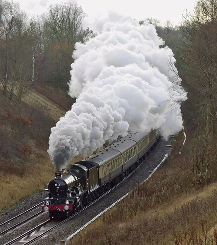  無料写真素材, 乗り物・交通, 電車・列車, 蒸気機関車・SL, 風景  イギリス, 煙・スモーク  