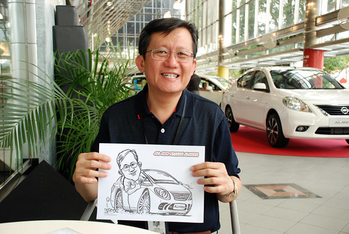 Caricature live sketching for Tan Chong Nissan Almera Soft Launch - Day 2 - 39