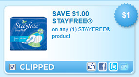 Stayfree Product Coupon