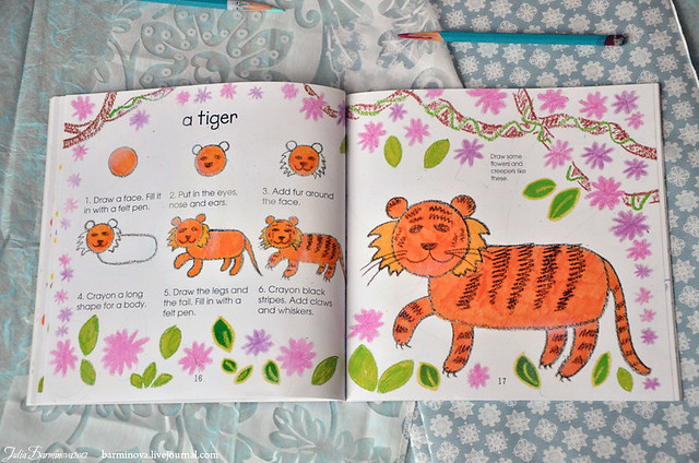 Draw animals-10-tiger