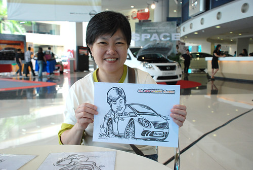 Caricature live sketching for Tan Chong Nissan Motor Almera Soft Launch - Day 3 - 12