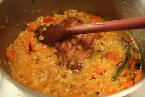 Split Pea Soup with Ham Hock