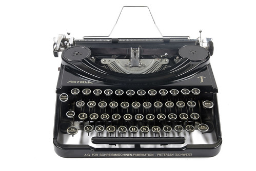 Geschichte der Schreibmaschine Plakat typewriter 