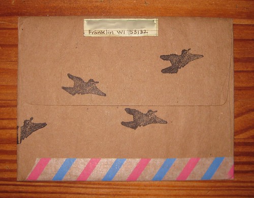 Birds of a feather envelope back