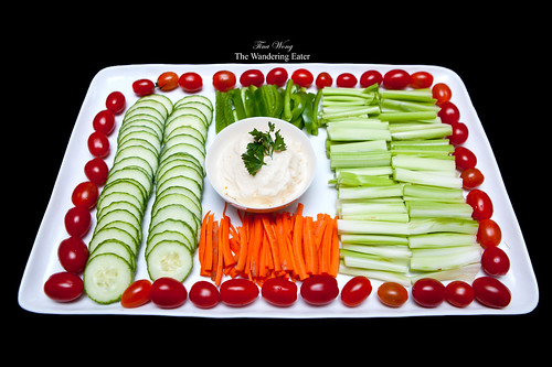Vegetable crudité platter