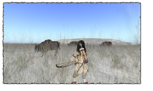 native girl finds the herd by Shabby Chics