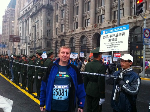 Marc before the Shanghai Marathon