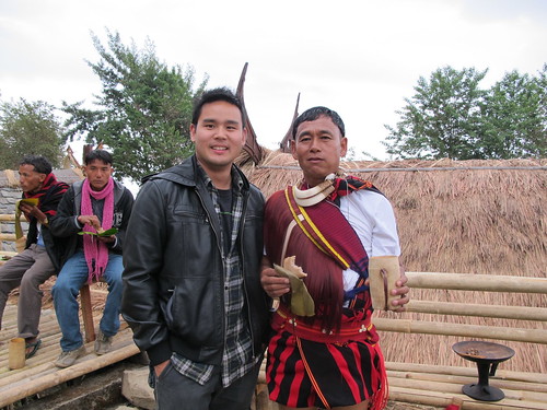 With the chief of Khetoi village (Sumi), Hornbill Festival 2011