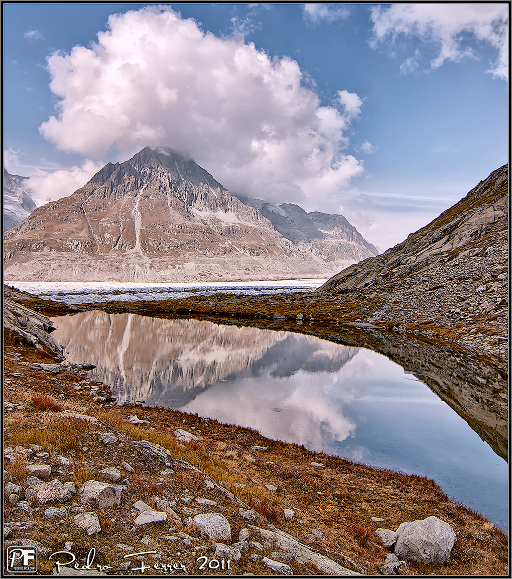 Suiza - Las montañas - Marjelensee y glaciar Aletsch