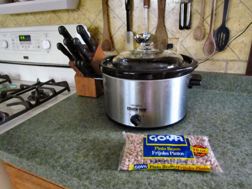 Crockpot and Pinto Beans