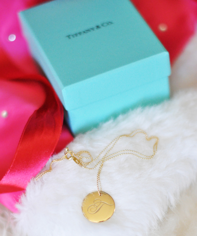 tiffany gold t pendant 