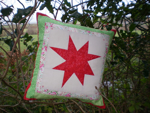 Wonky star cushion