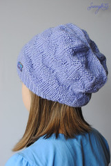 Lavender cat hat 