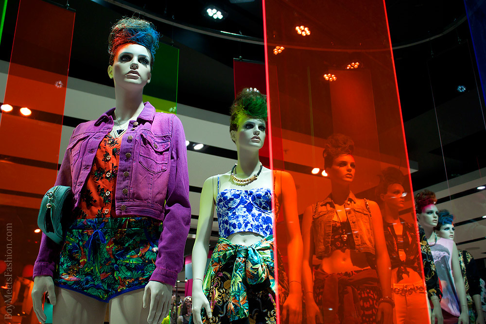 The windows of TOPSHOP, Oxford Circus - January 2012