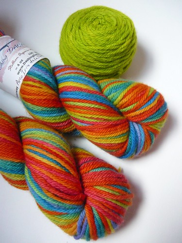 Custom Arco Iris de la Tierra knit.