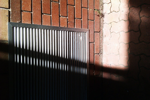 Take a photo of something's shadow in a way that makes it difficult to identify the object - Unknown shadow against wall