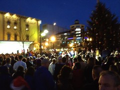 Crowd at Tree Lighting - Lexington, Ky.