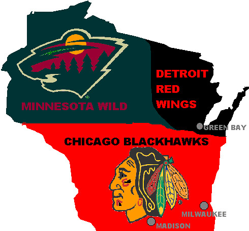 Wisconsin NHL Fanbase Map | HFBoards 