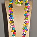 Tagua multicolor quartz style necklace with earrings