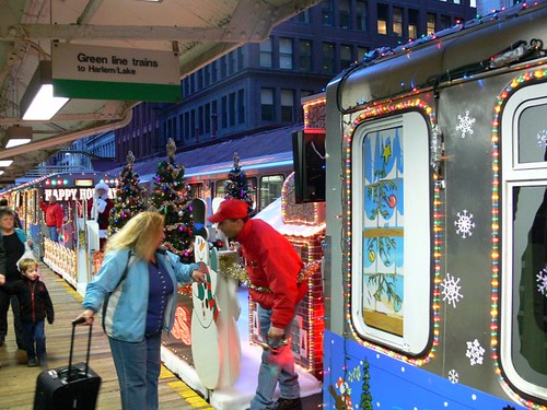 The CTA Holiday Train (by: Devyn Caldwell, creative commons license)