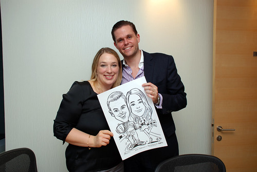 caricature live sketching 2011 Formula 1 RR Donnelley Party - 2