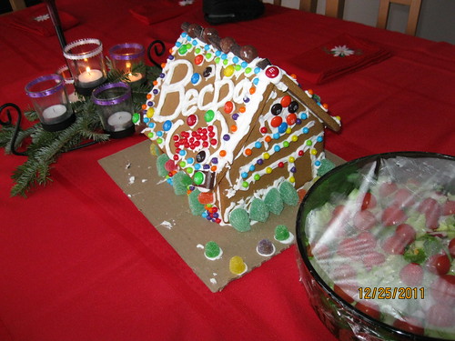 12/25/11: Gingerbread house.