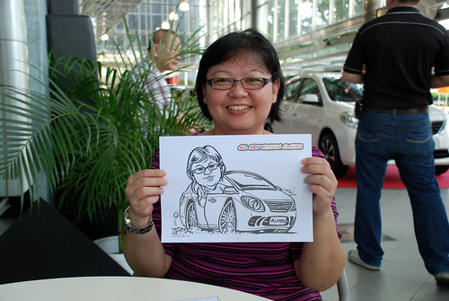Caricature live sketching for Tan Chong Nissan Almera Soft Launch - Day 2 - 33