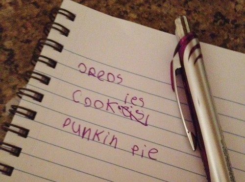 Karli's grocery list