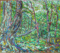 IMG_4192  IMG_4192(C) TITLE: “THE*KARA*MAC*TRAIL/--..KITA*TIN*NEY*POINT/-..&*-*POISON*IVY(!)”?  MED: OIL/-&ACRYLIC/-CANVAS SIZE: 42” X 48” DATE: 2011