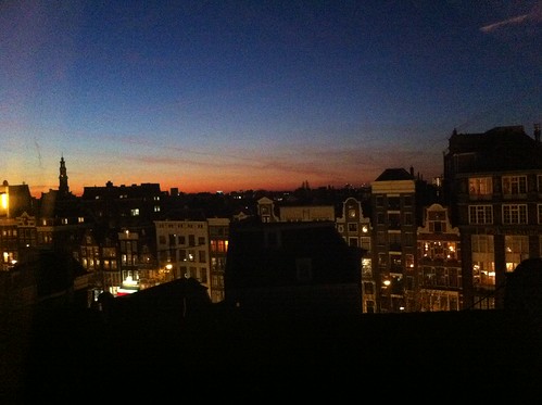 Sunset in Amsterdam (Jan. 16, 2012)