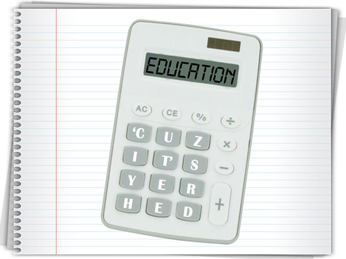 Education Calculator on Notebook