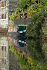 Reflections in the Rochdale Canal, Hebden Bridge by Tim Green aka atoach