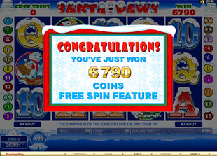 Santa Paws Bonus Game