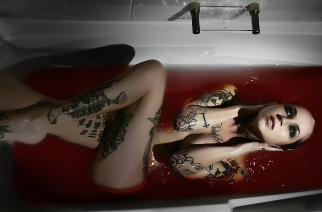 The second time I shot Graphic Artist Sara Fabel for my'In the Tub' Coffee