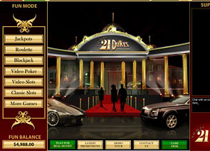 21Dukes Casino Lobby
