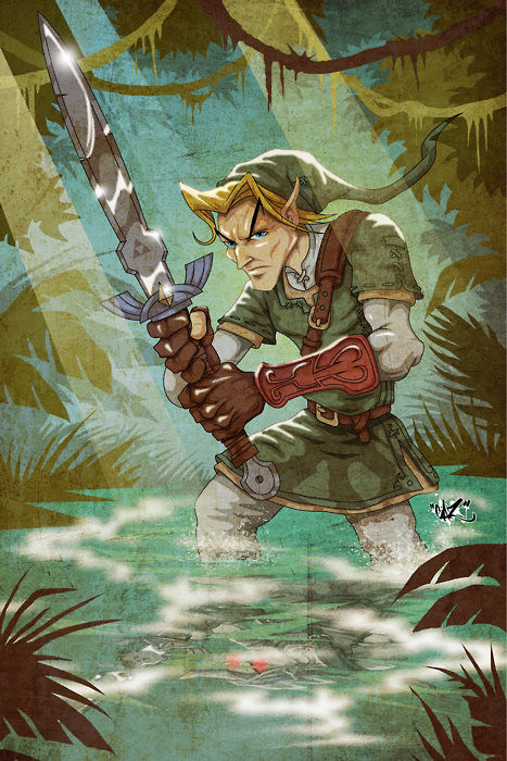 Desenhos nerds - Zelda Link