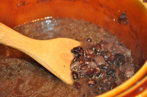 black bean soup with pork & veggies 15