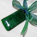 Dec 20 - Sparkly aventurine green with 2-tone ribbon
