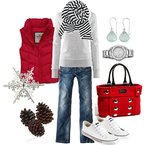 Christmas shopping style fashion outfit