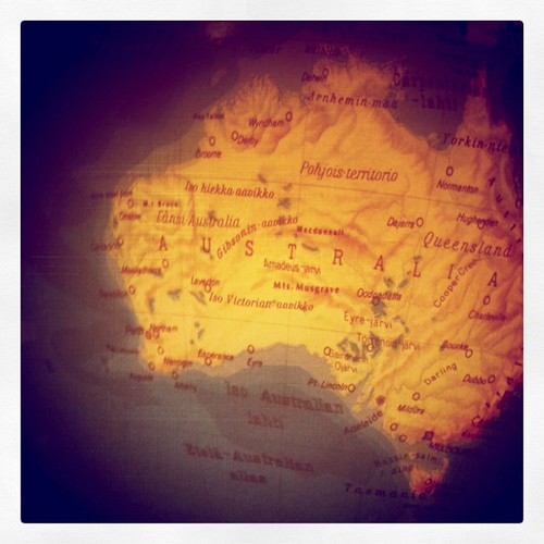 Australia (on my globe)