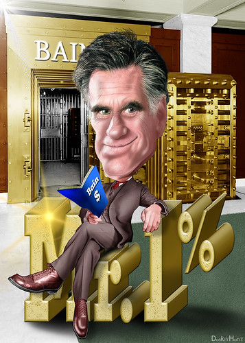 Mitt Romney, Mr. 1% - Cartoon
