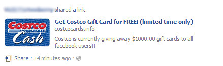 costco giveaway facebook